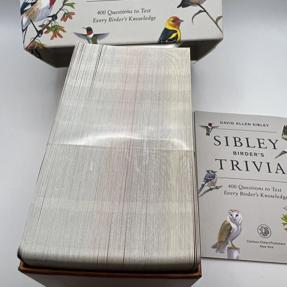 Sibley Birder's Trivia: A Card Game-illustrated game-Bird- 2 or more players-NIB